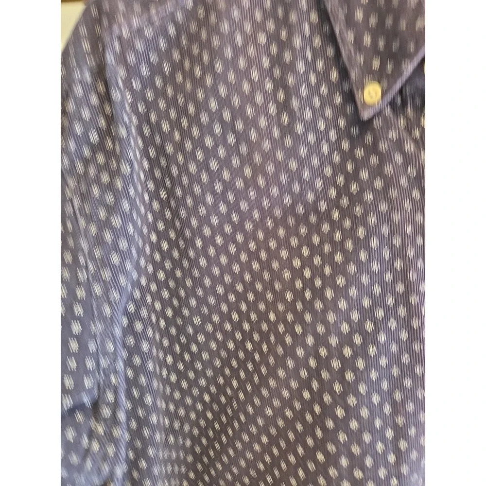 Vtg Northwest Territory Men Shirt XL Blue 100%‎ Cotton Retro Diamond Pattern